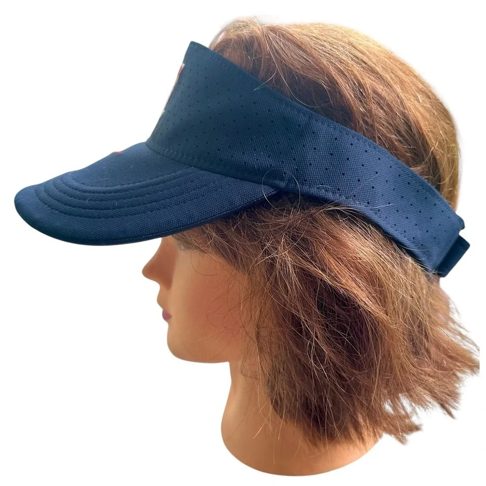NWT Nike‎ Illinois Fighting Illini Navy Orange Sideline Coaches Strap Back Visor